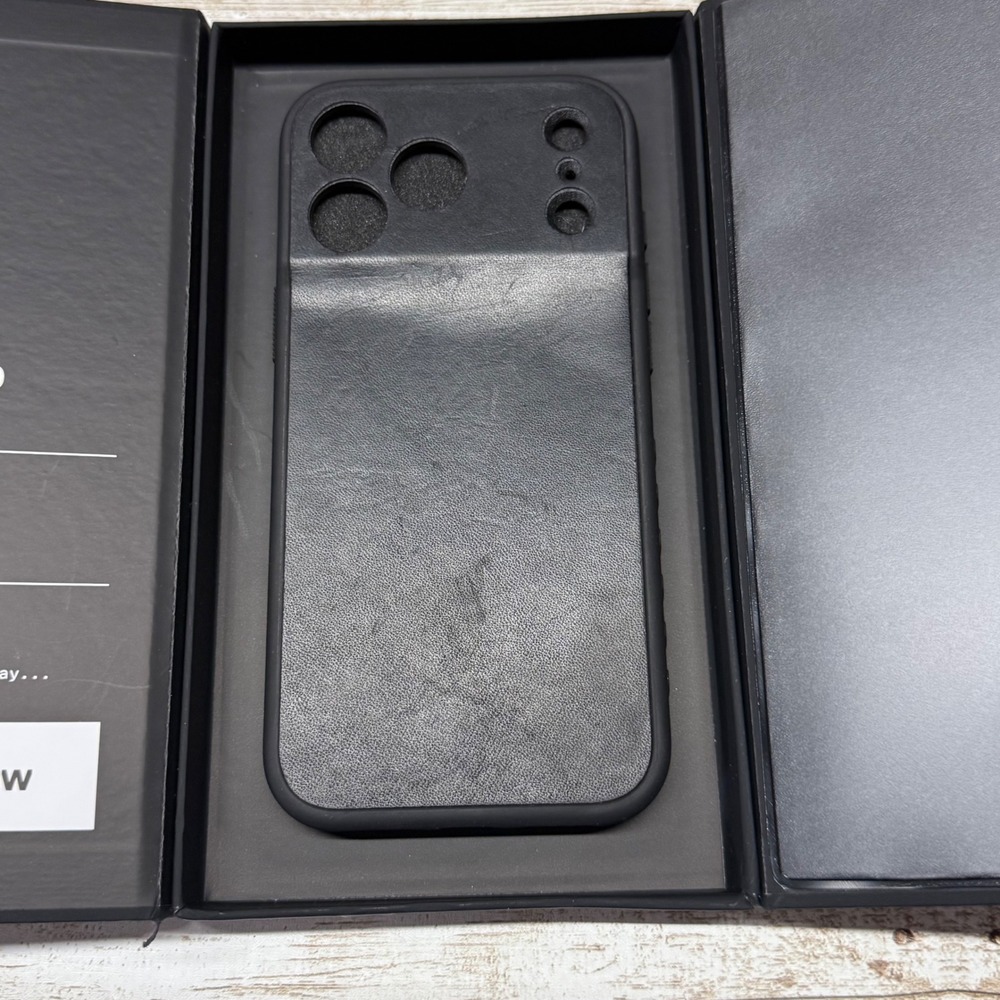 dbrand Grip Case Matte Black iPhone 17 Pro Max Black Leather Skin